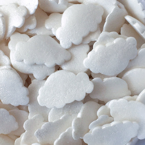 glitterende wolken suiker vormen voor taart decoratie en taart versieren